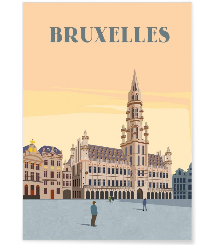 Affiche ville Bruxelles