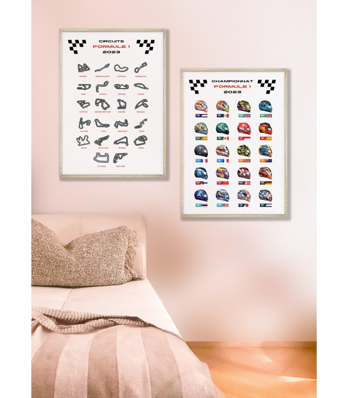 Affiche Circuits Formule 1 2023