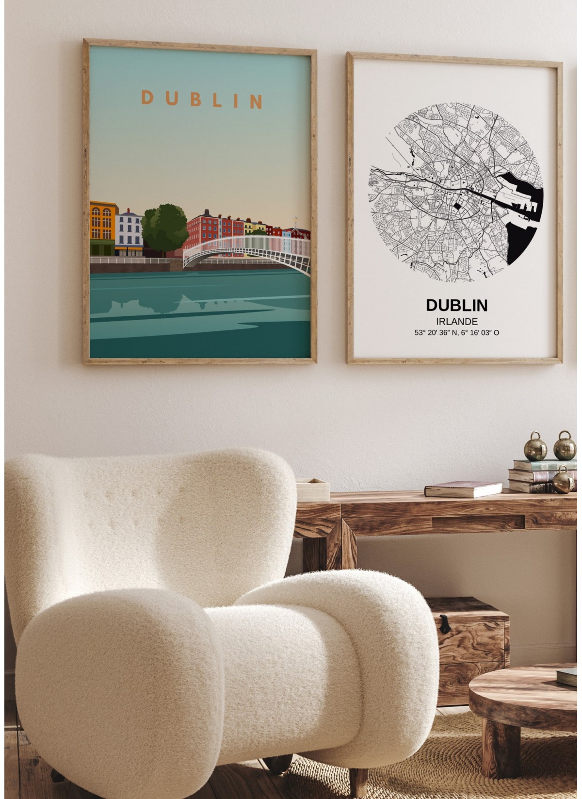 Affiche ville Dublin