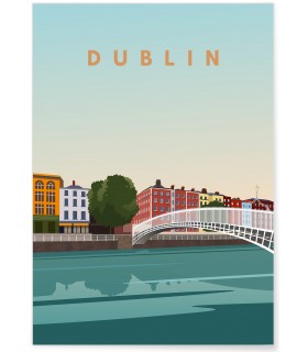 Affiche ville Dublin