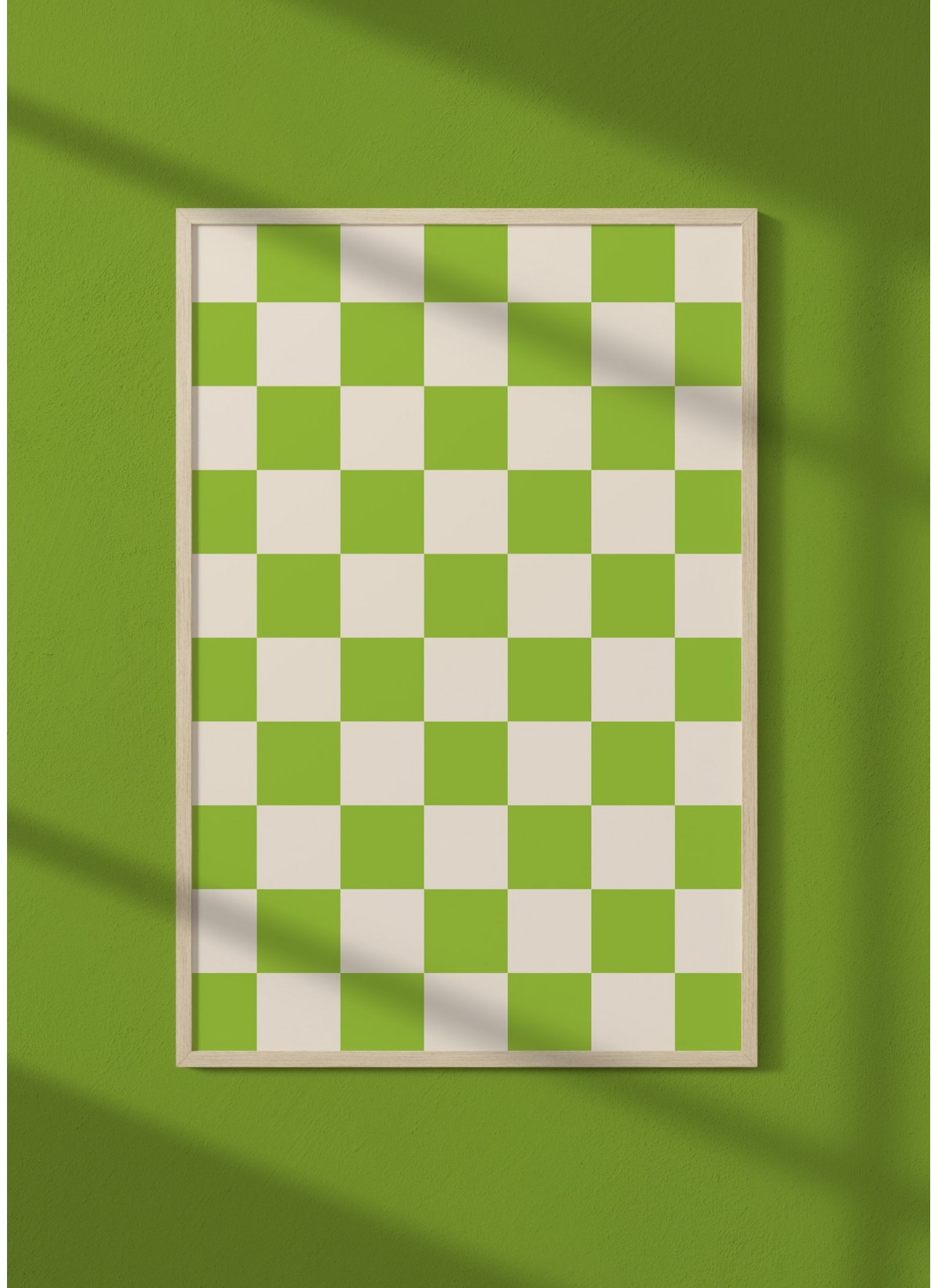 Affiche Damier Vert