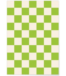 Affiche Damier Vert