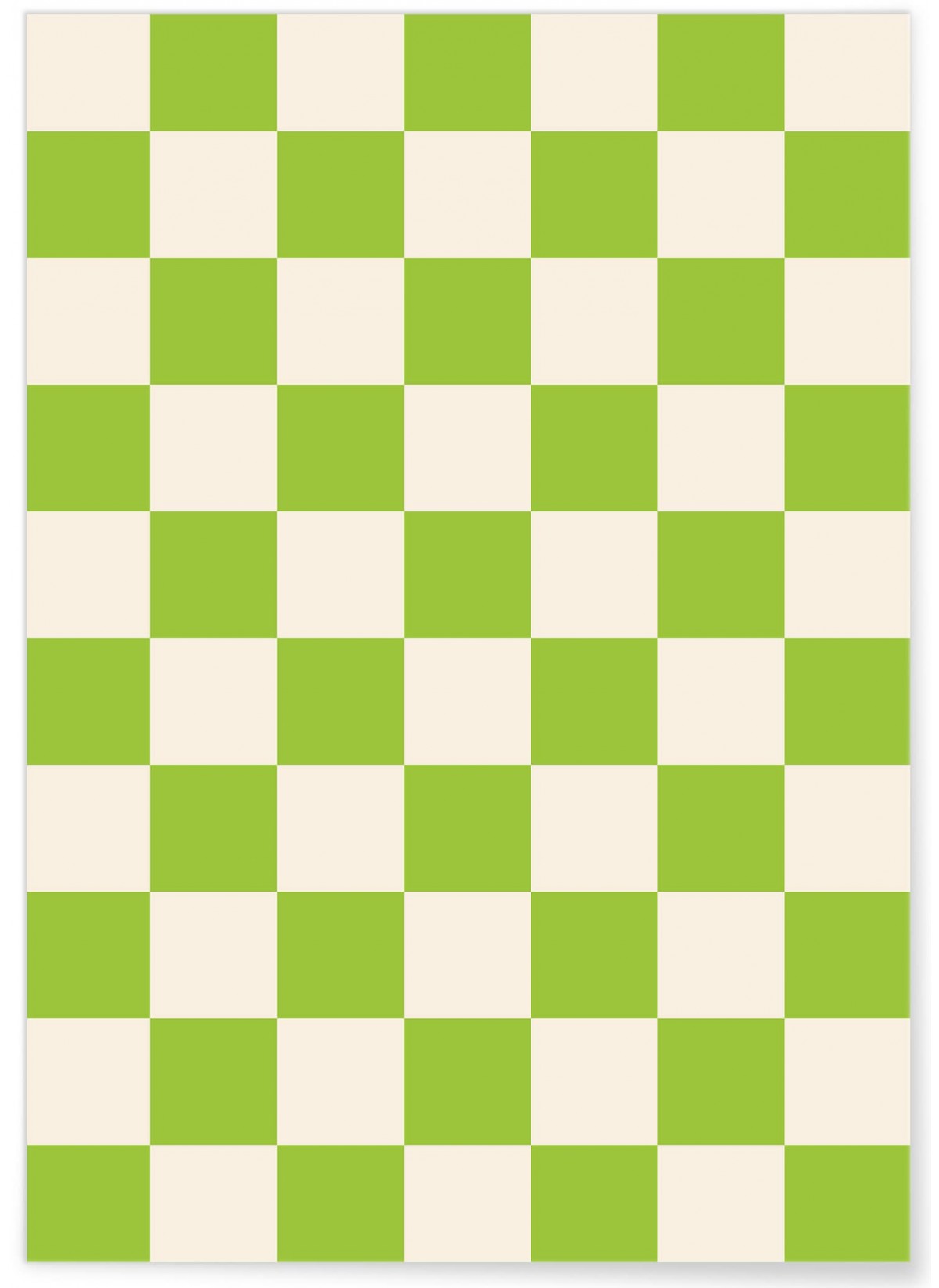 Affiche Damier Vert
