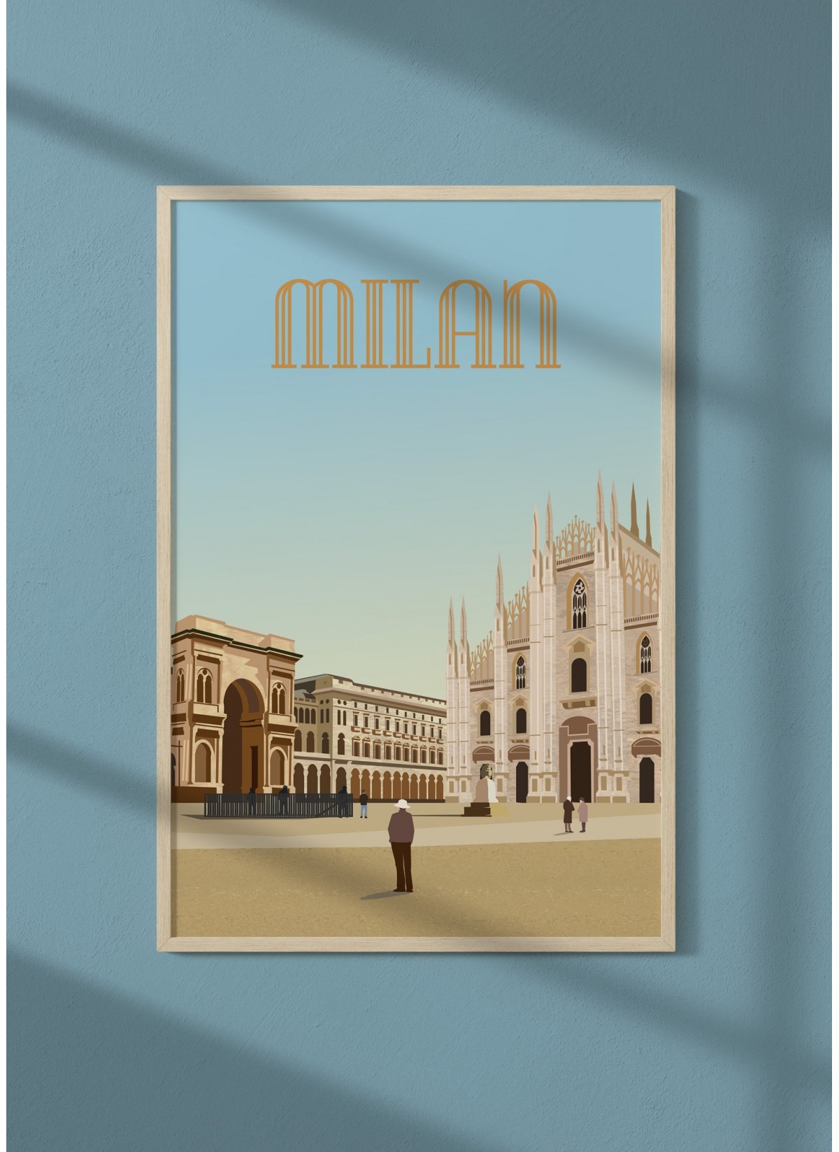 Affiche ville Milan