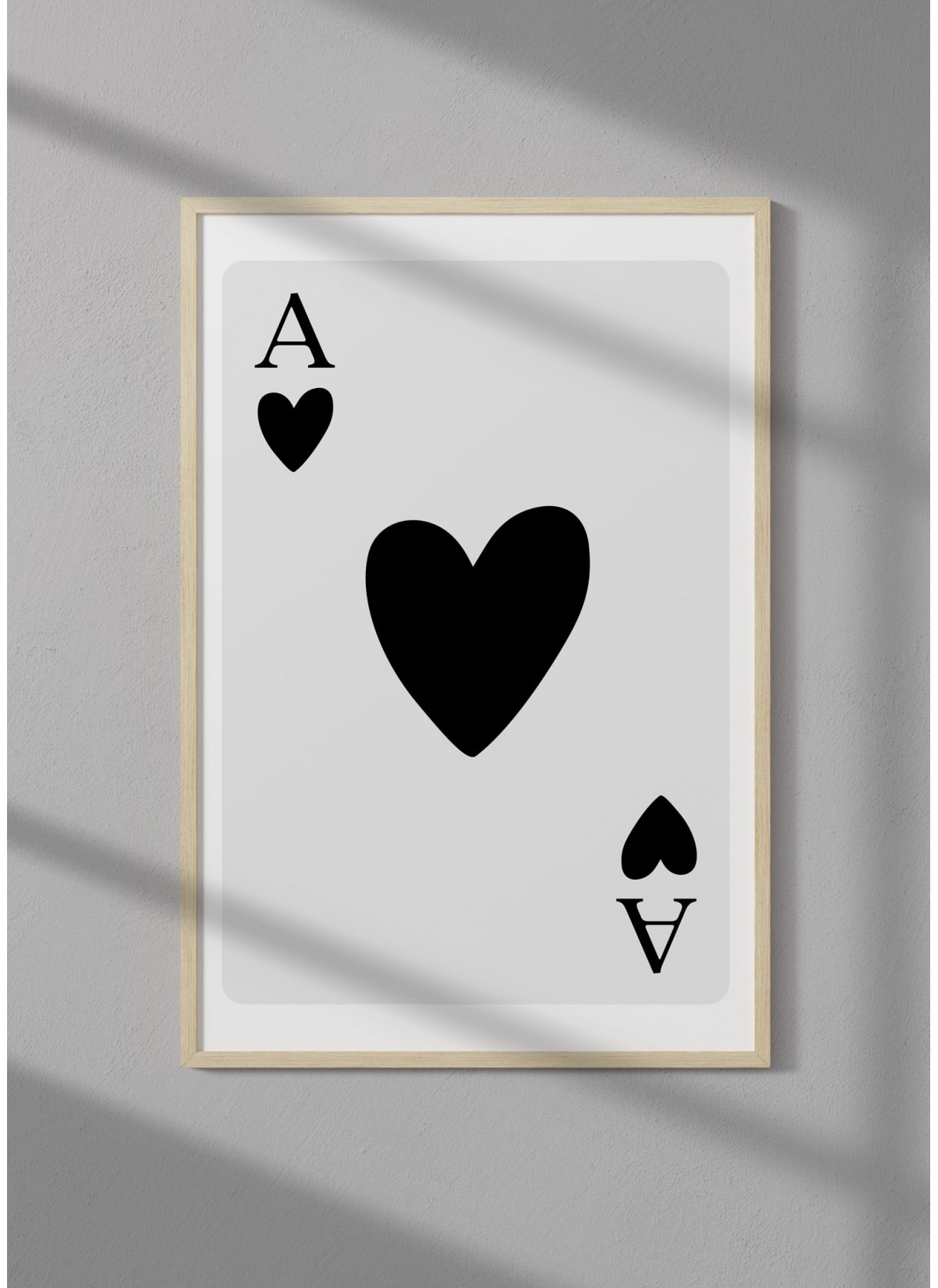 Affiche As de coeur noir