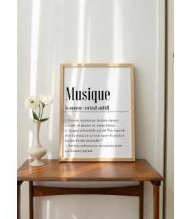 Affiche Définition Musique