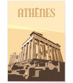Affiche ville Athènes