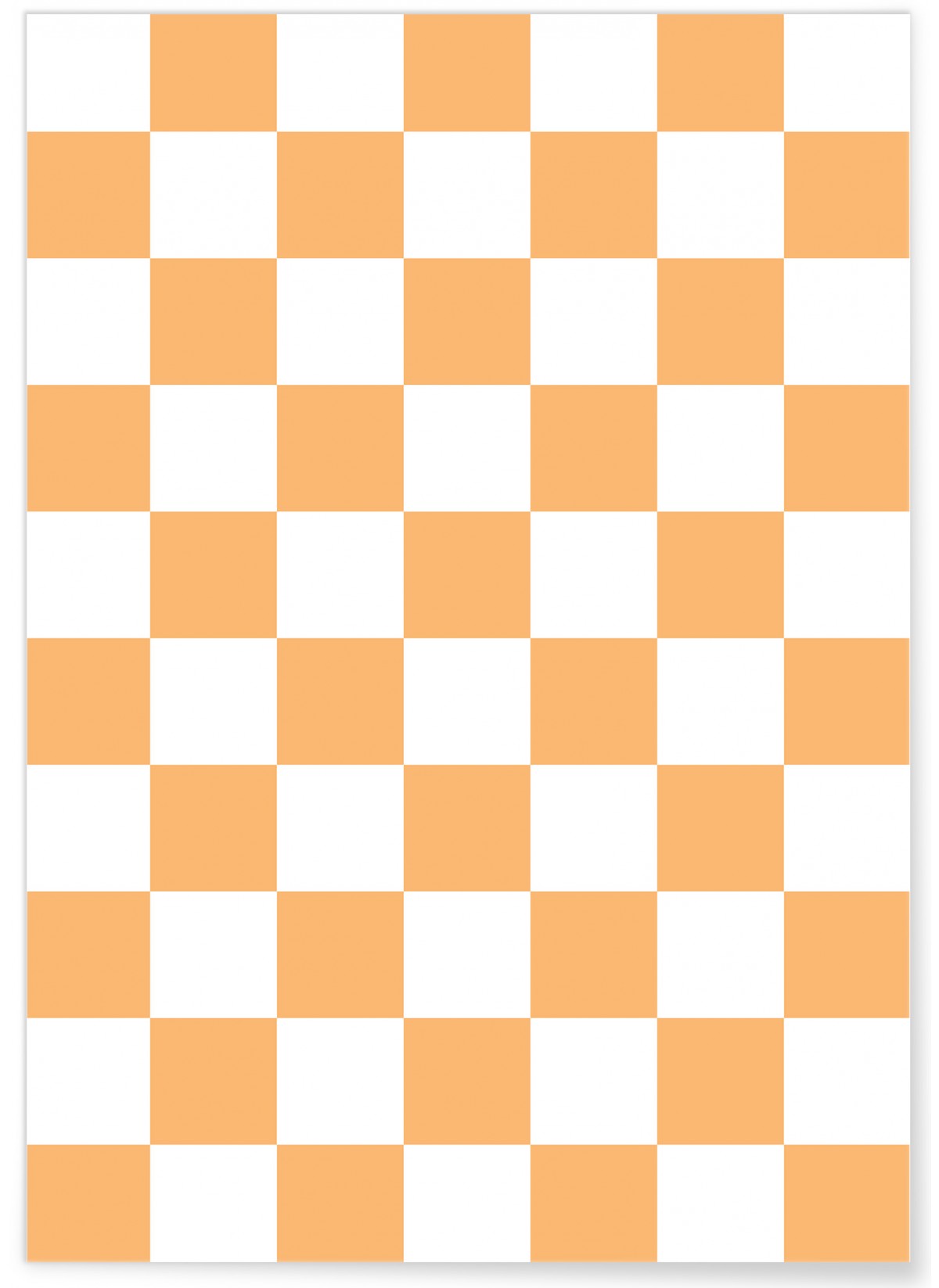 Affiche Damier Orange