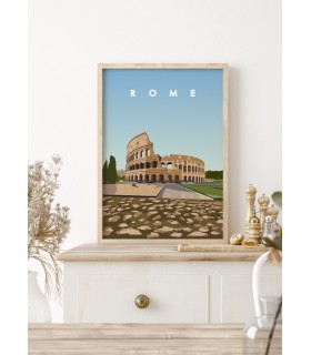 Affiche ville Rome