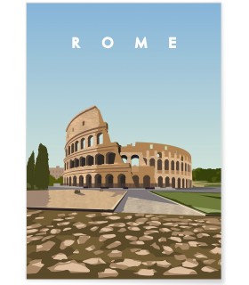 Affiche ville Rome