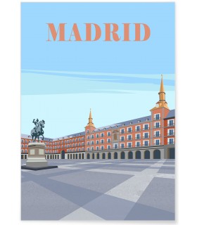 Affiche ville Madrid