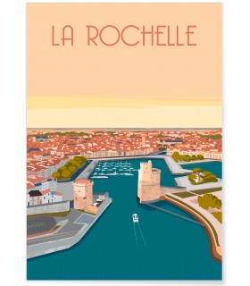 Affiche ville La Rochelle 4