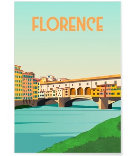 Affiche ville Florence