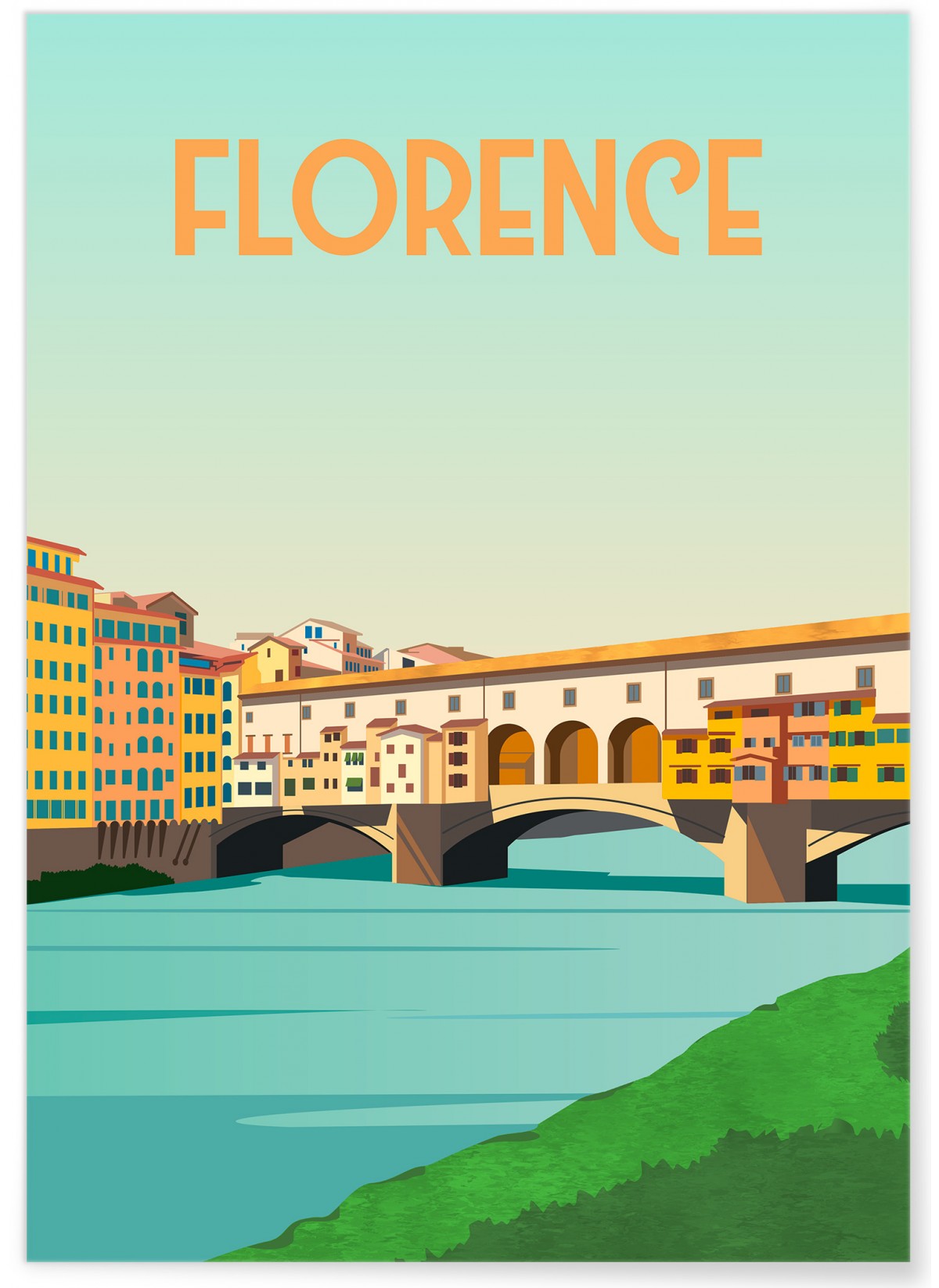 Affiche ville Florence