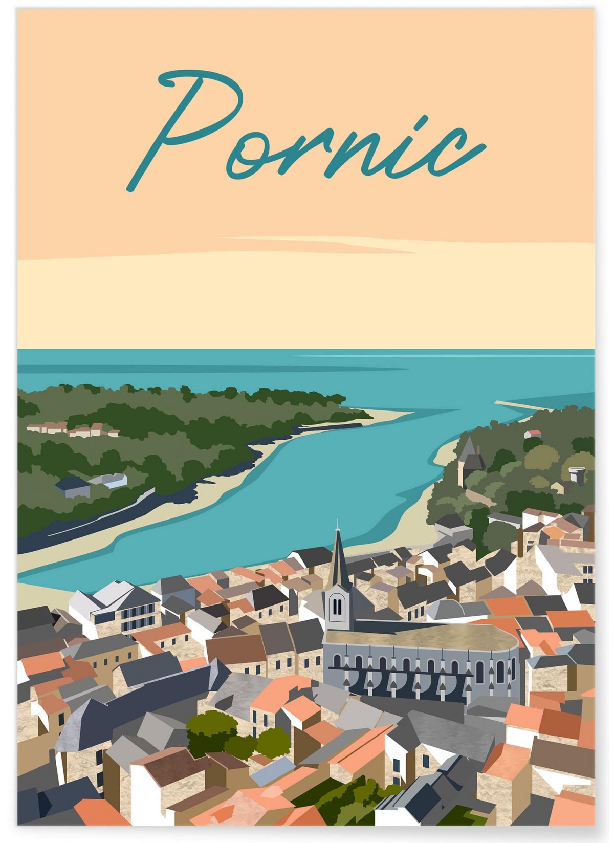 Affiche ville Pornic 2
