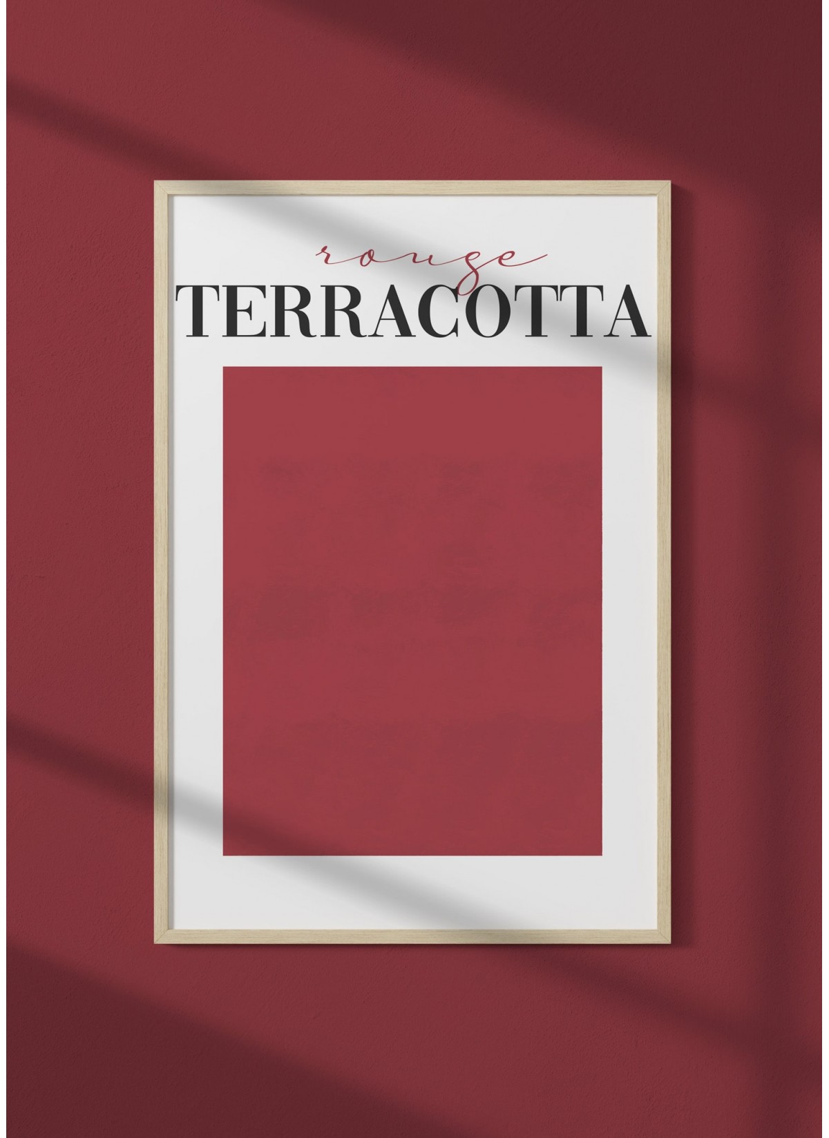 Affiche Rouge Terracotta