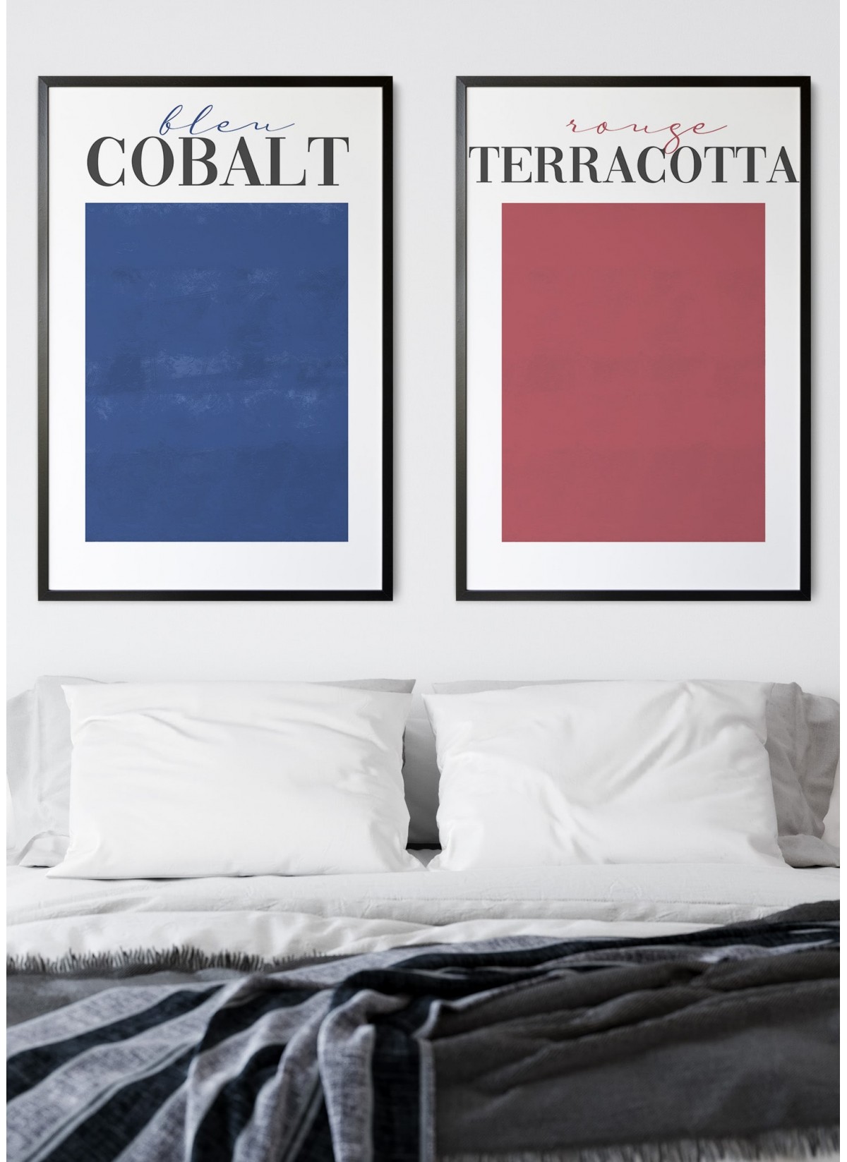 Affiche Rouge Terracotta