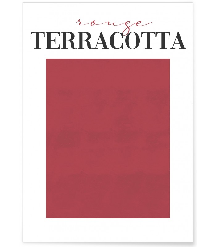 Affiche Rouge Terracotta