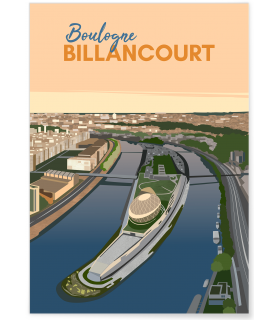 Affiche ville Boulogne-Billancourt