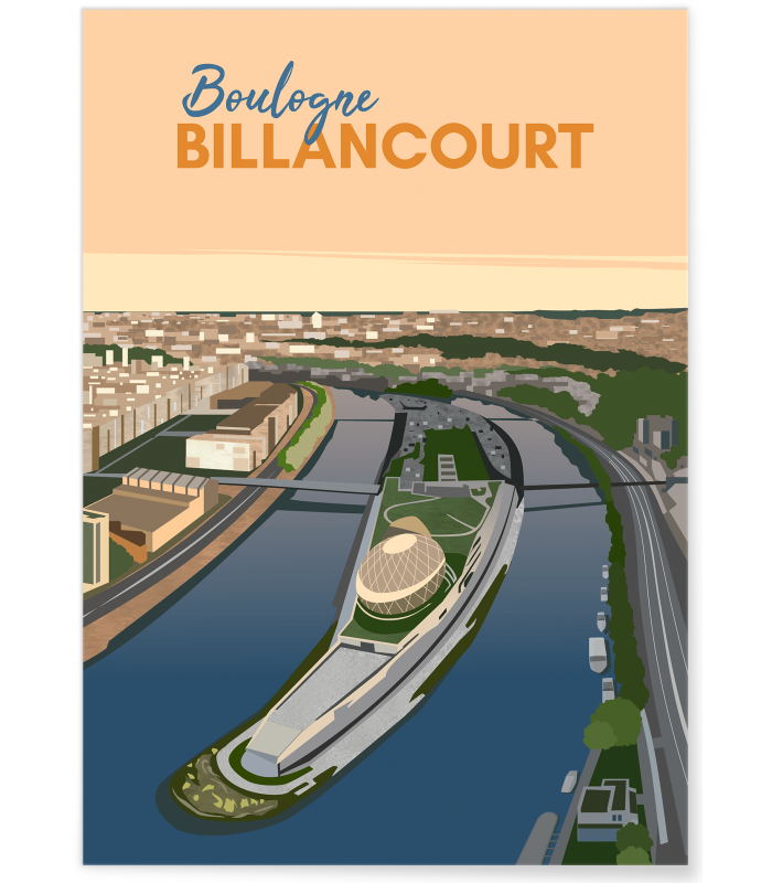 Affiche ville Boulogne-Billancourt