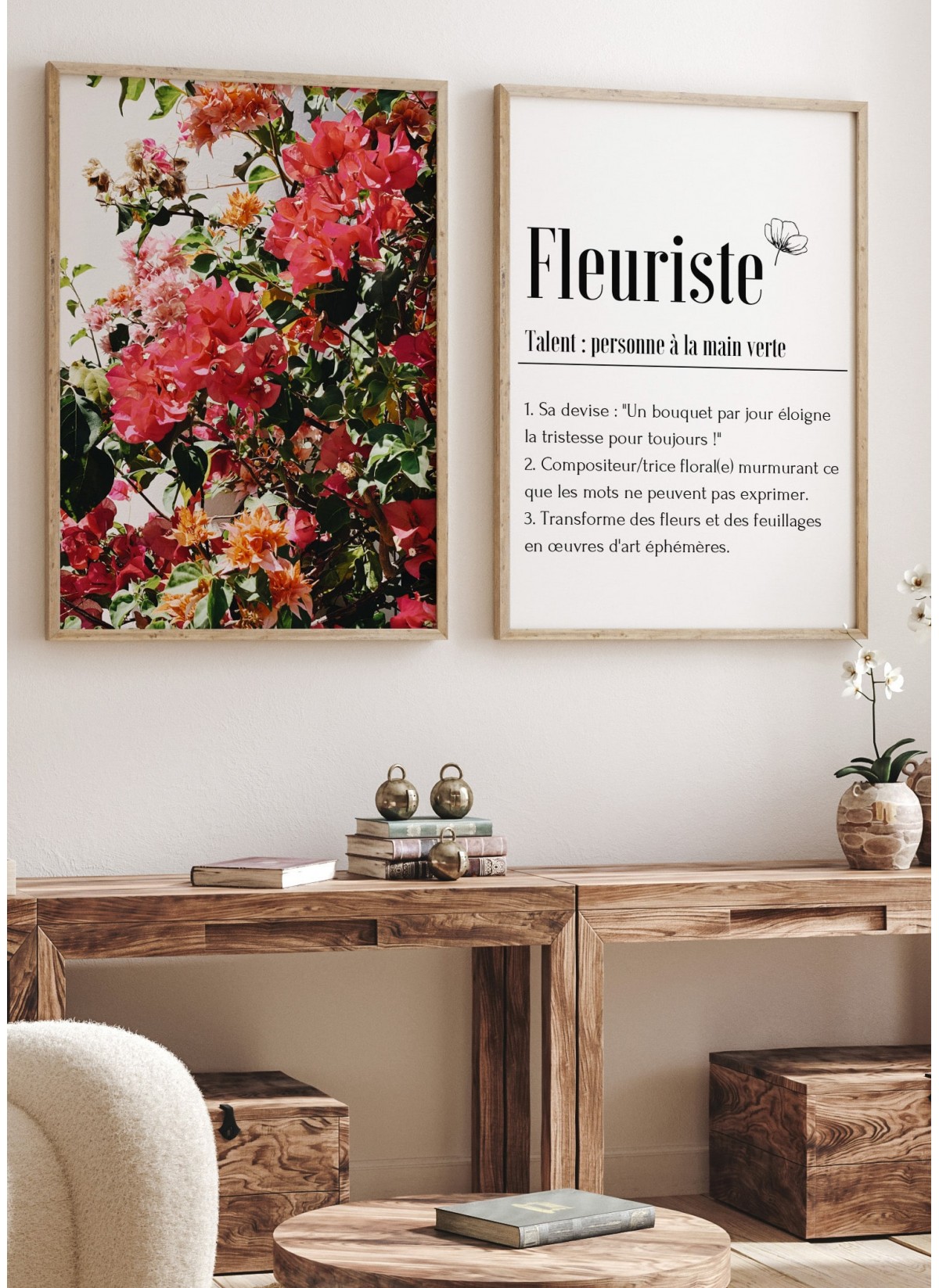 Affiche Définition Fleuriste