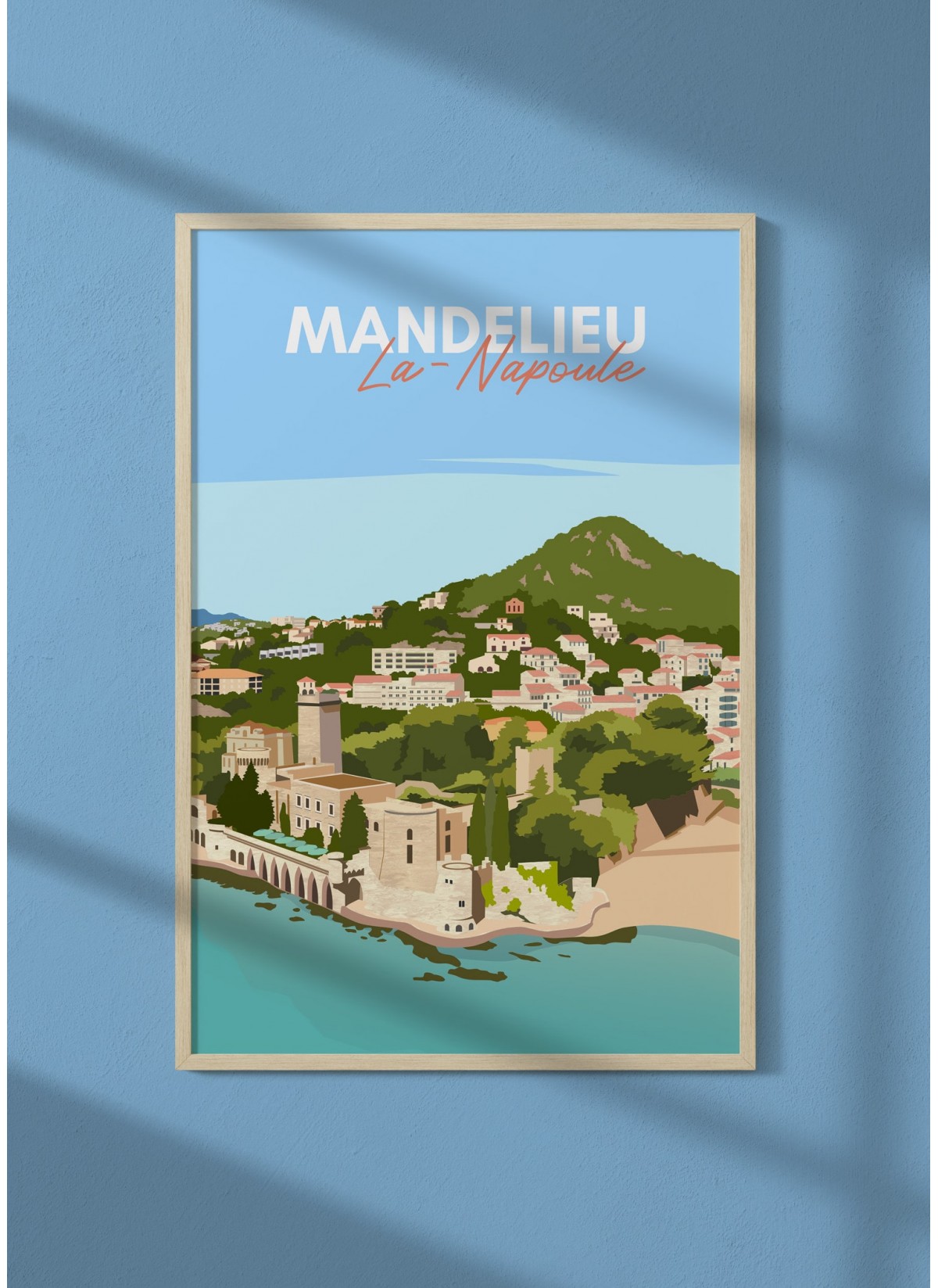 Affiche ville Mandelieu-la-Napoule