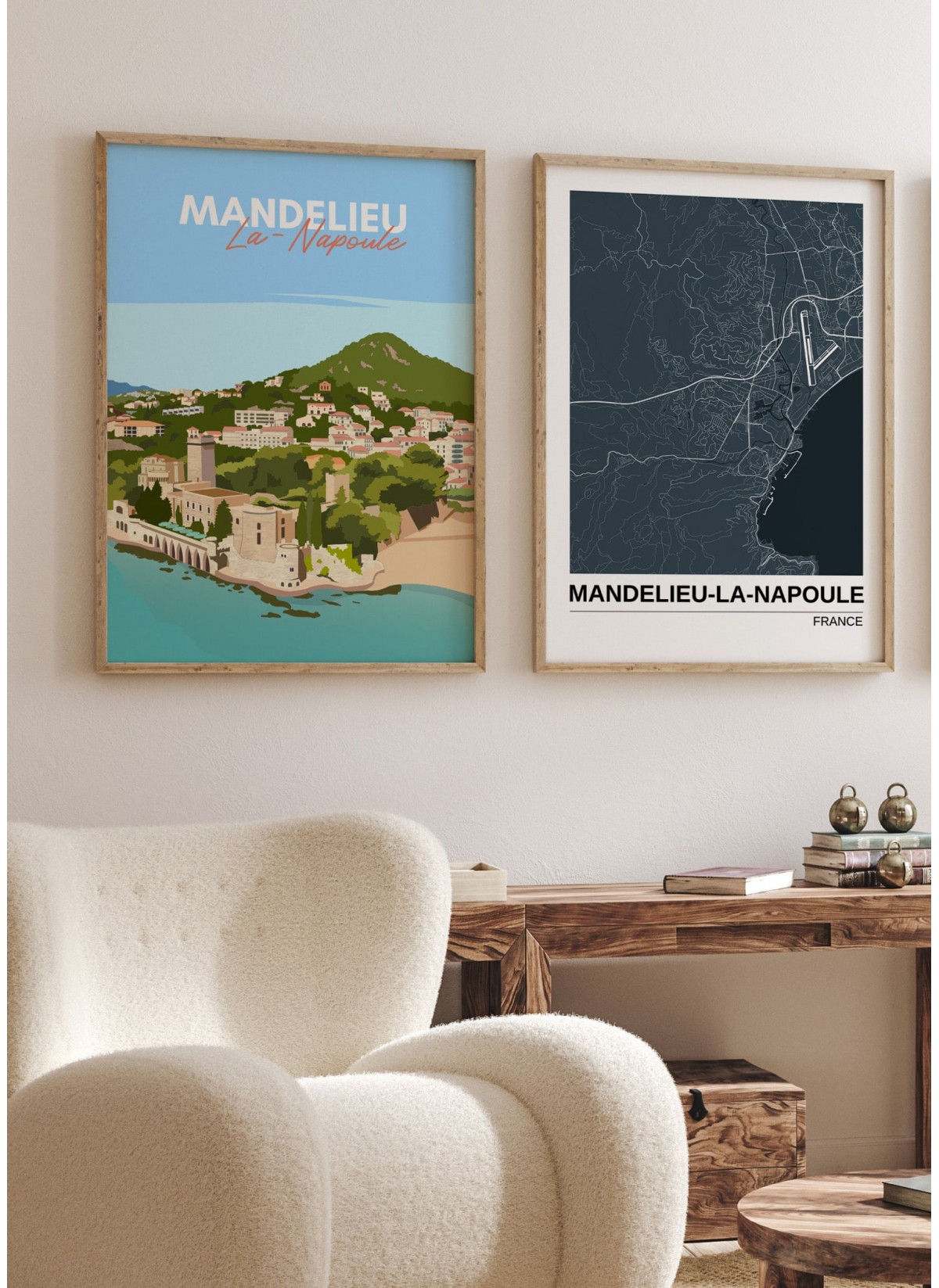 Affiche ville Mandelieu-la-Napoule
