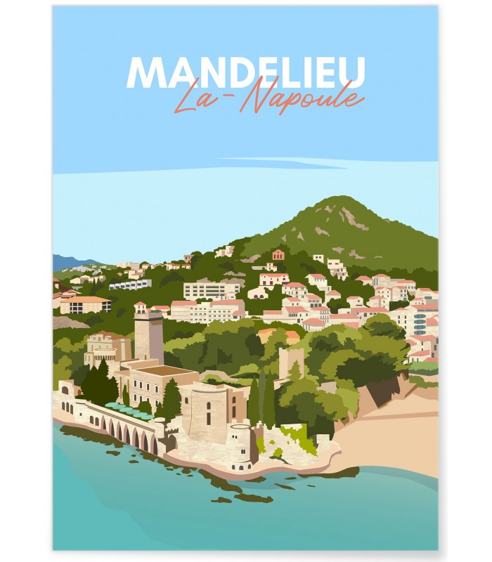 Affiche ville Mandelieu-la-Napoule