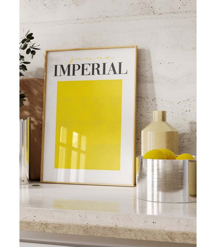 Affiche Jaune Impérial