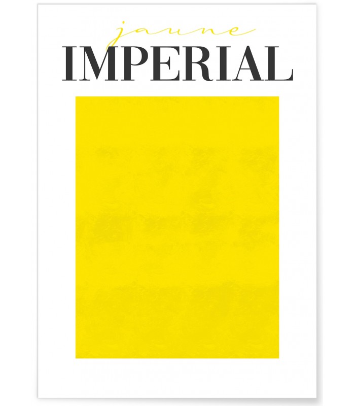 Affiche Jaune Impérial