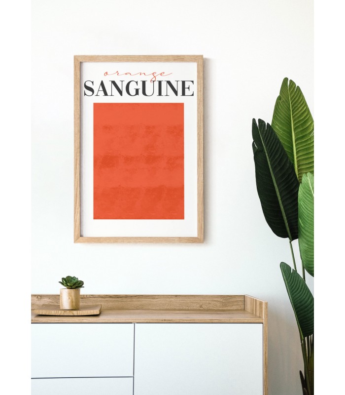 Affiche Orange Sanguine