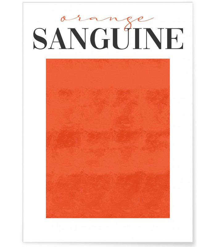 Affiche Orange Sanguine