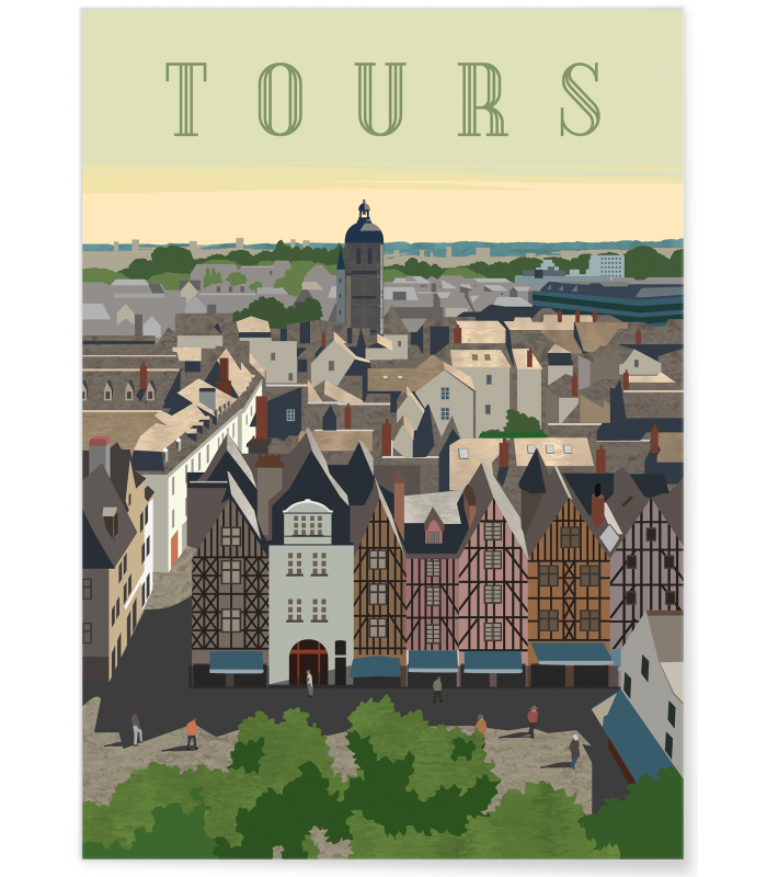 Affiche ville Tours 3