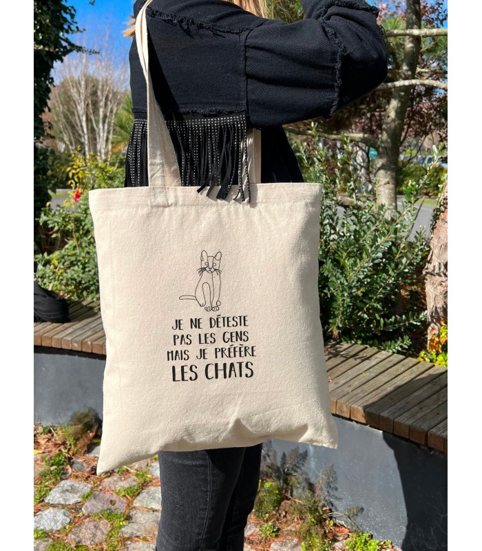 Tote Bag Je préfère les chats