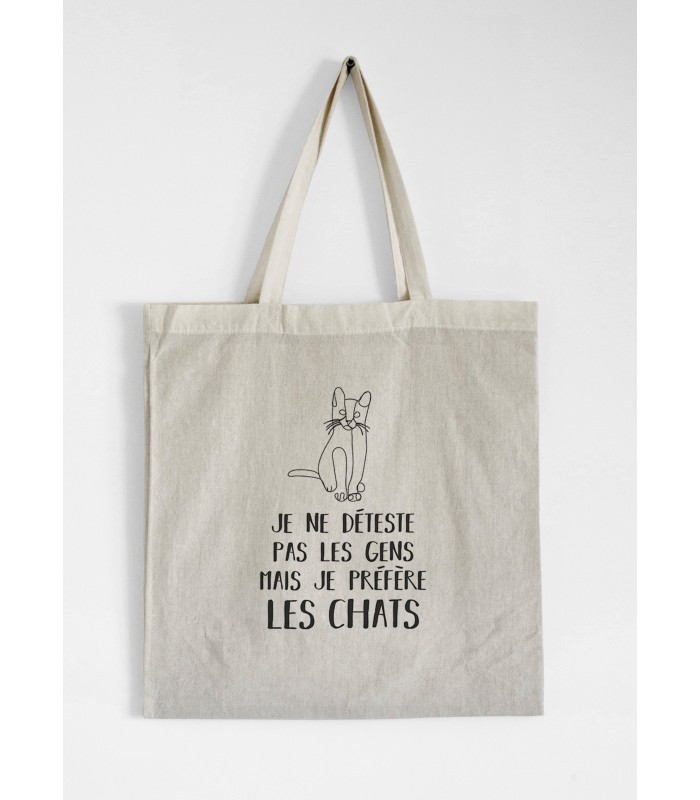 Tote Bag Je préfère les chats