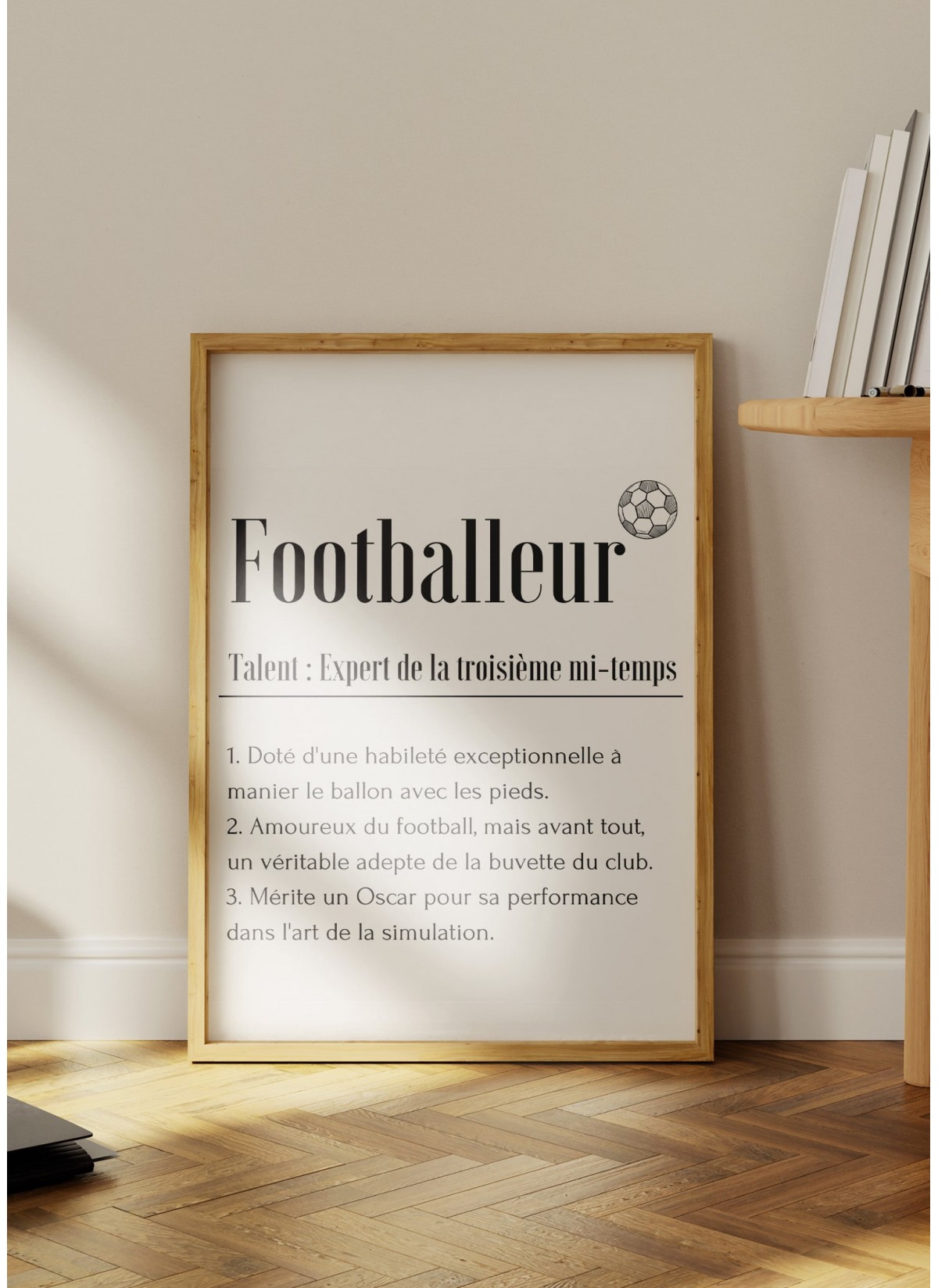 Affiche Définition Footballeur