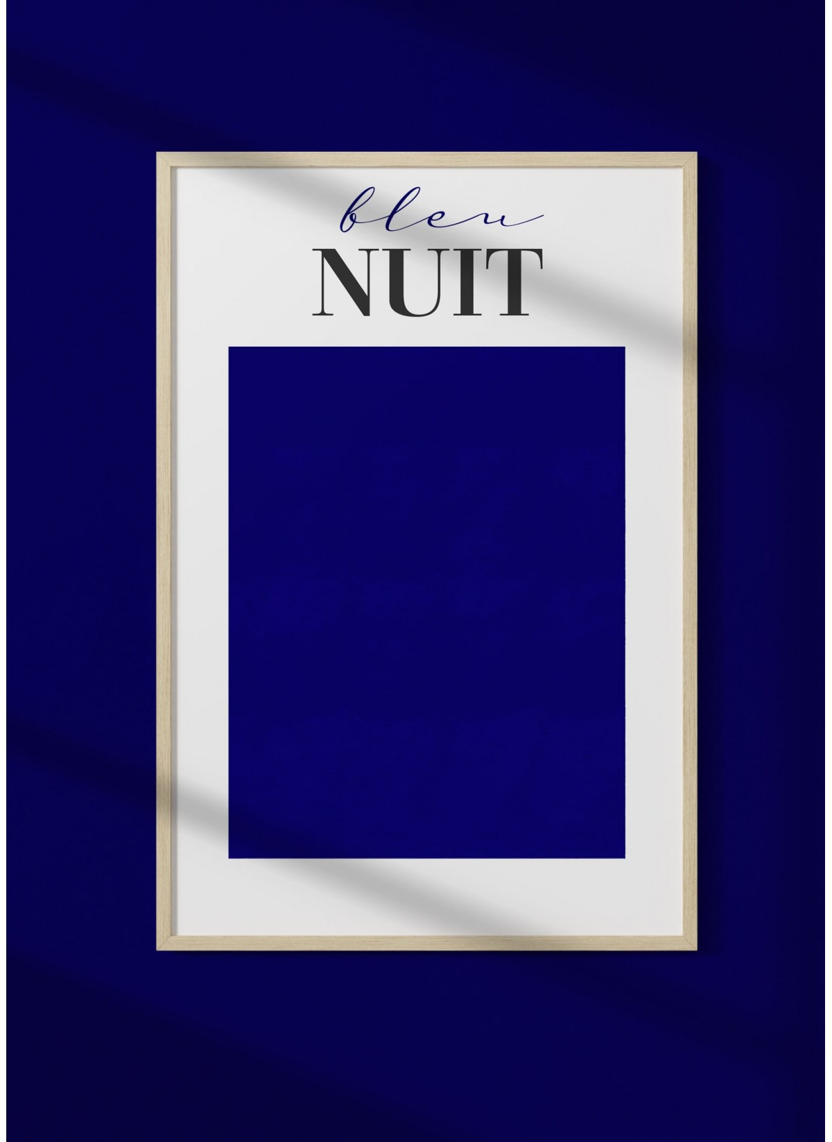 Affiche Bleu Nuit