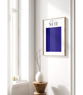 Affiche Bleu Nuit