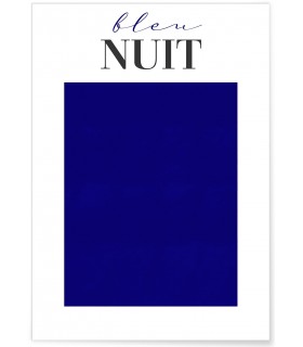 Affiche Bleu Nuit