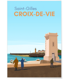 Affiche ville Saint-Gilles-Croix-de-Vie