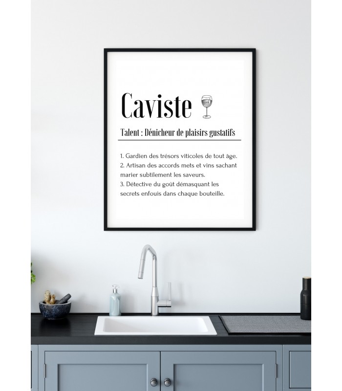 Affiche Définition Caviste