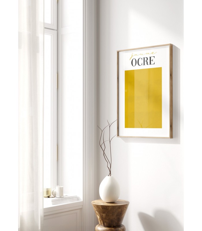 Affiche Jaune Ocre