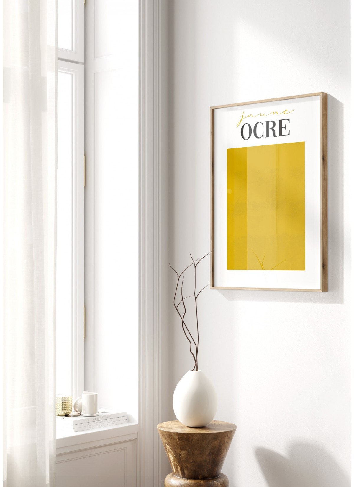 Affiche Jaune Ocre