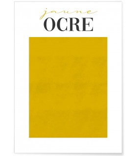 Affiche Jaune Ocre