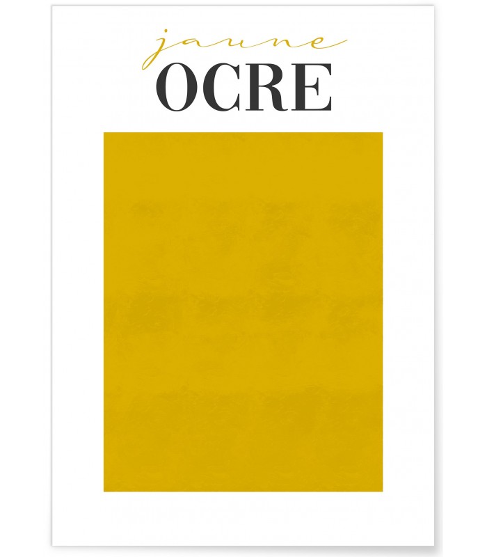 Affiche Jaune Ocre