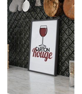 Affiche Carton Rouge