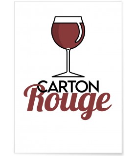 Affiche Carton Rouge