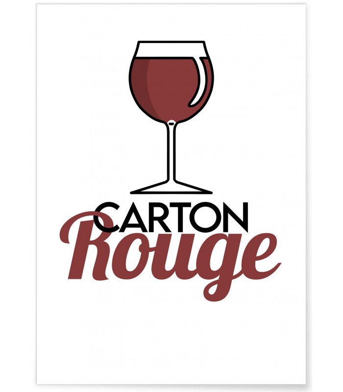 Affiche Carton Rouge