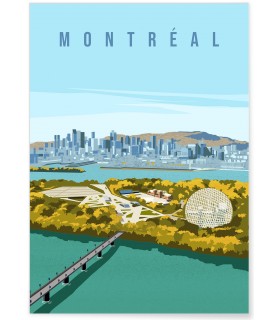 Affiche ville Montréal