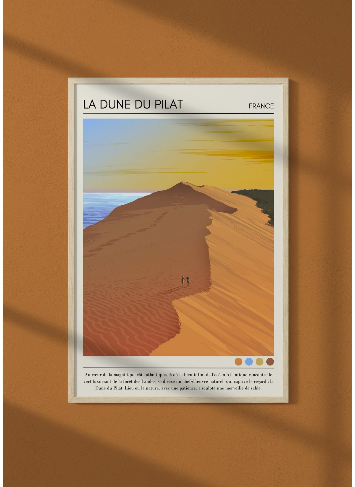 Affiche La Dune du Pilat Vintage